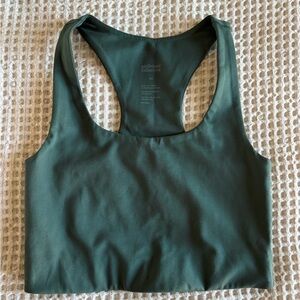 Girlfriend Collective Forest Green Sports Bra